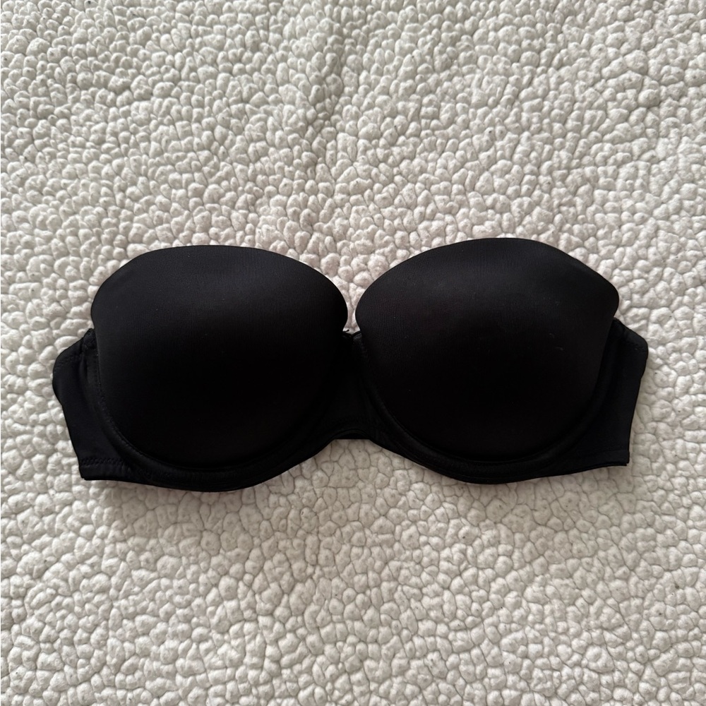 PINK Victoria's Secret Black Strapless Bra